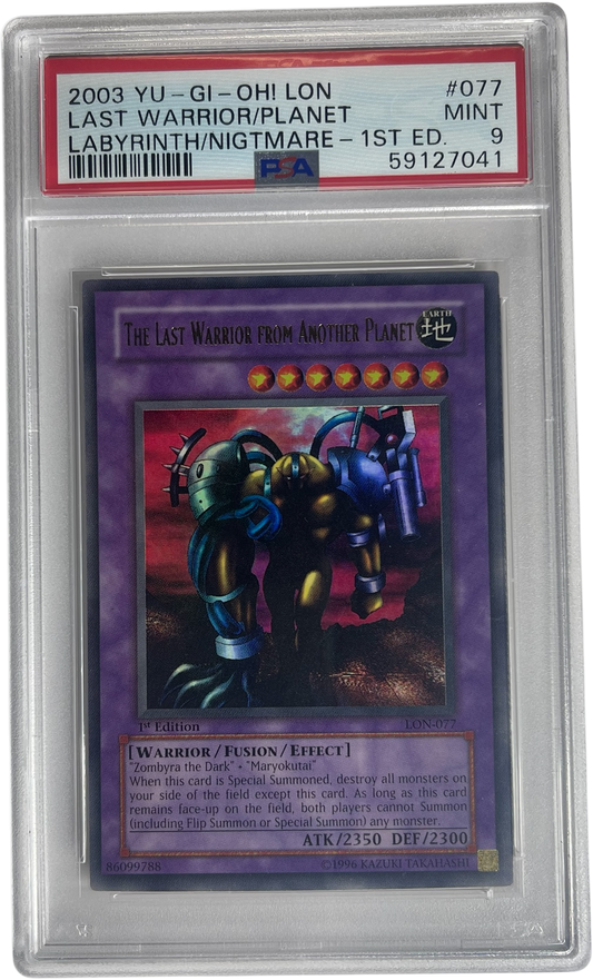 PSA 9 The Last Warrior From Another Planet (1st LON-077)