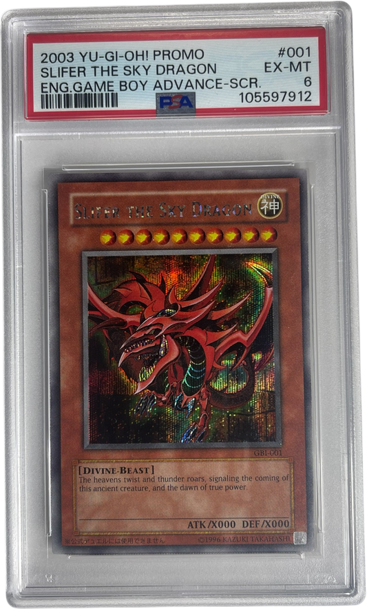 PSA 6 Slifer The Sky Dragon (GBI-001) Secret Rare