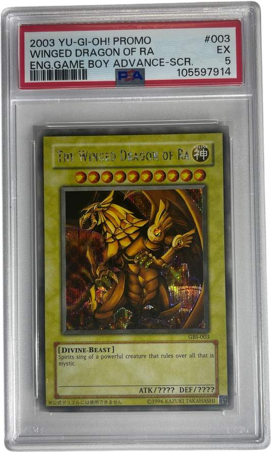 PSA 5 Winged Dragon Of Ra (GBI-003) Secret